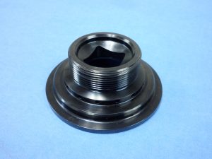 4130 Steel Nut - External Thread - Black Oxide 